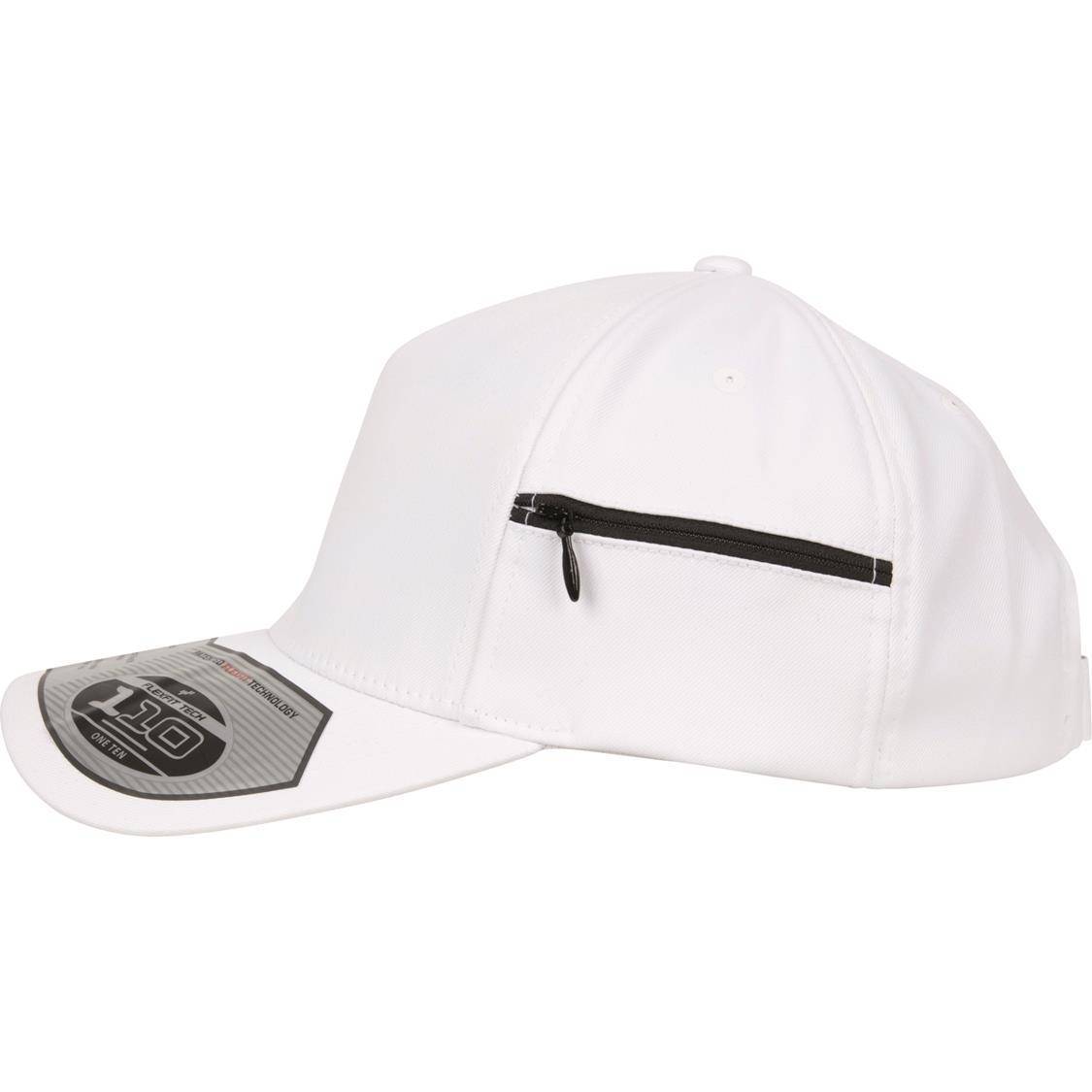 Czapka z daszkiem z ozdobnym zamkiem błyskawicznym