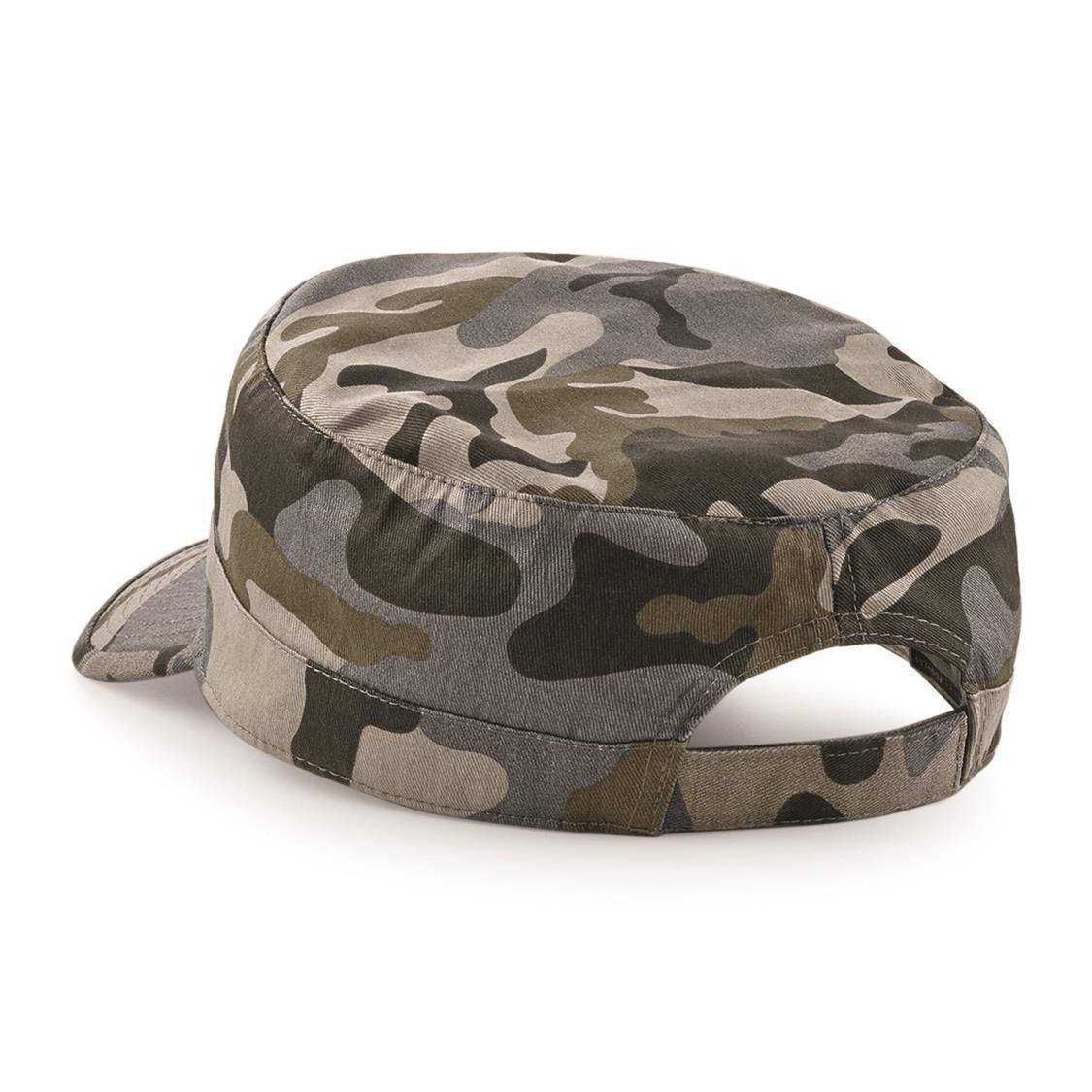 Czapka z nadrukowanym wzorem Camouflage