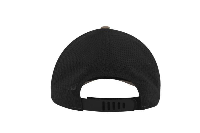 Czapka z przodem melanżowym i panelami z siatki