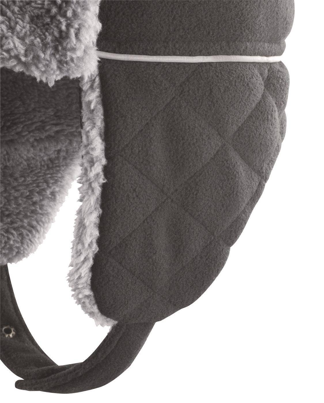 Czapka zimowa uszatka z odblaskową lamówką