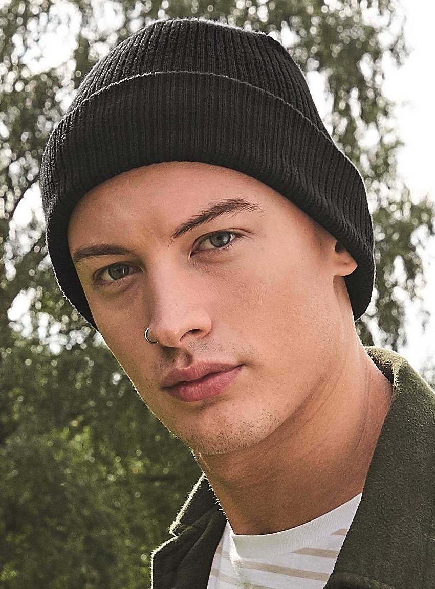 Czapka zimowa z bawełny organicznej z odrywaną metką