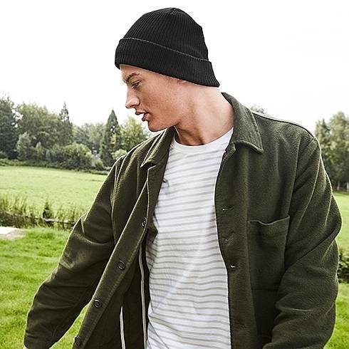 Czapka zimowa z bawełny organicznej z odrywaną metką