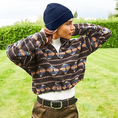 Czapka zimowa z bawełny organicznej z odrywaną metką