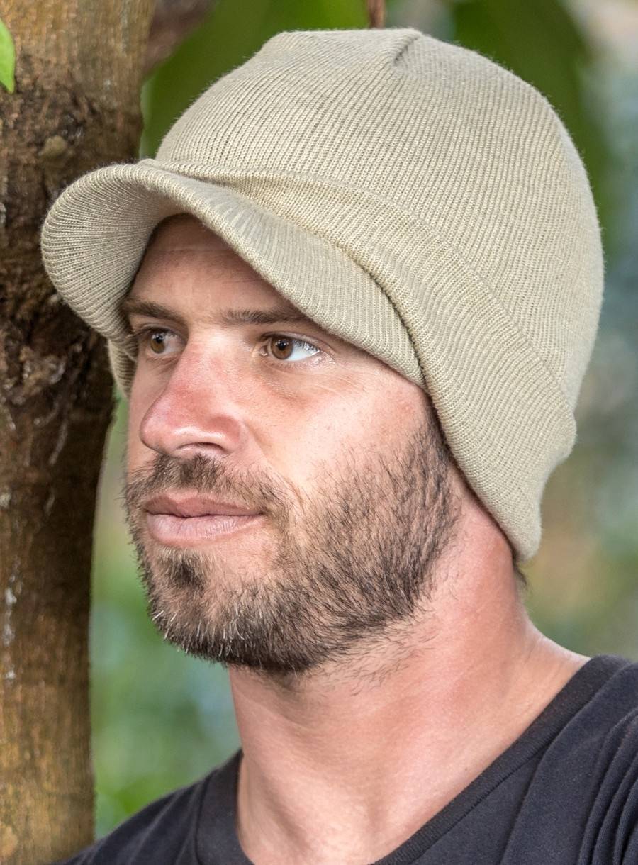 Czapka zimowa z daszkiem Esco Army Knitted