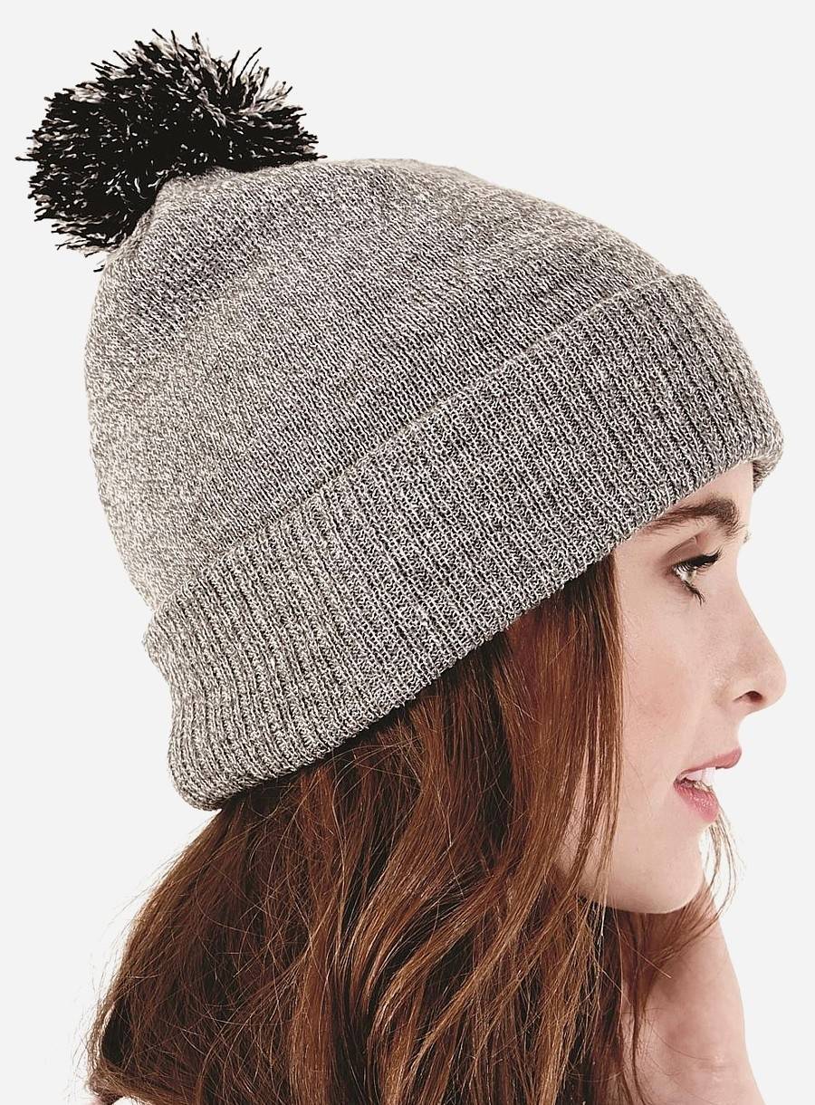 Czapka zimowa z dwukolorowym pomponem Snowstar Duo