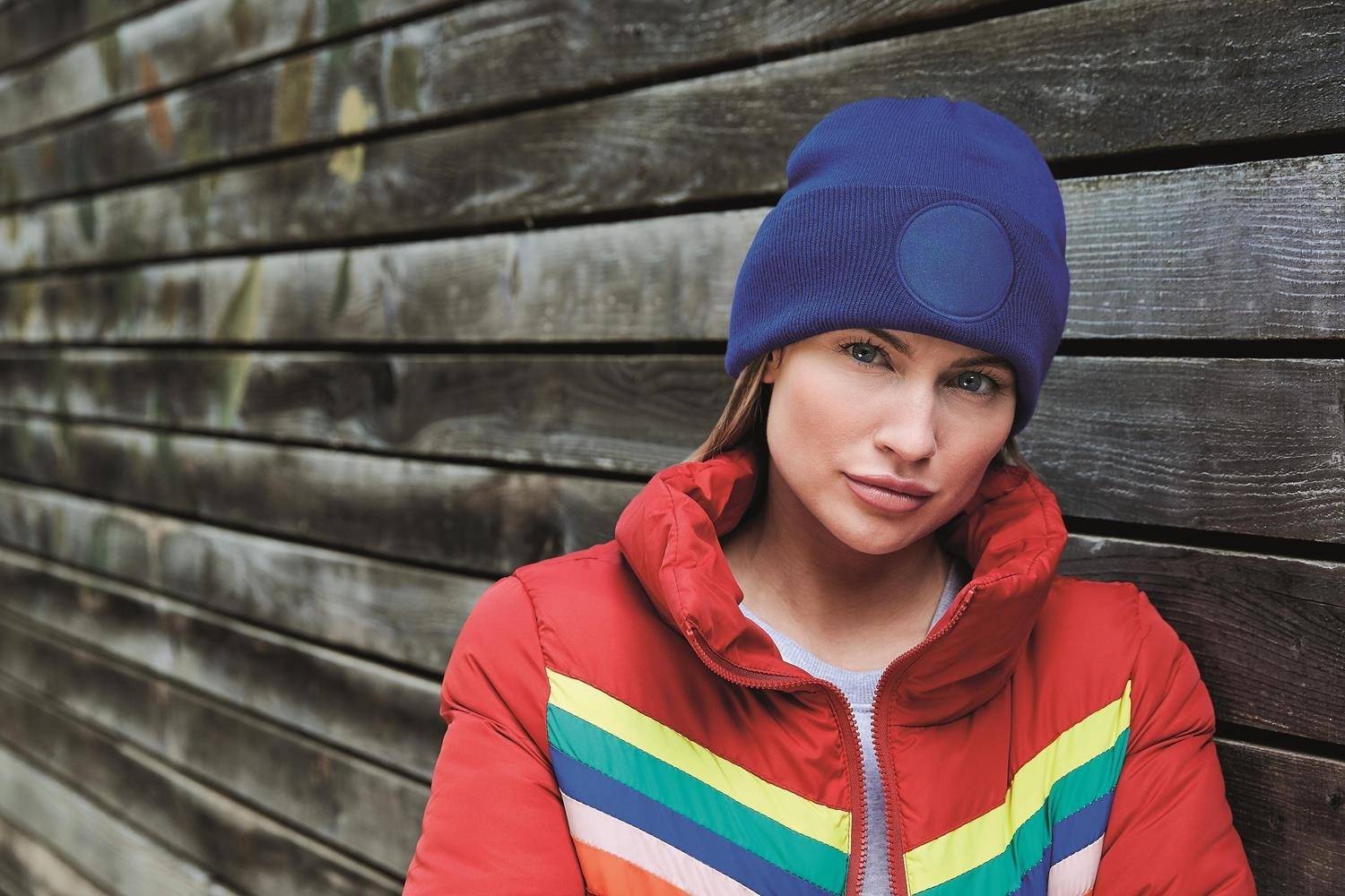 Czapka zimowa z miejscem do wykonania nadruku