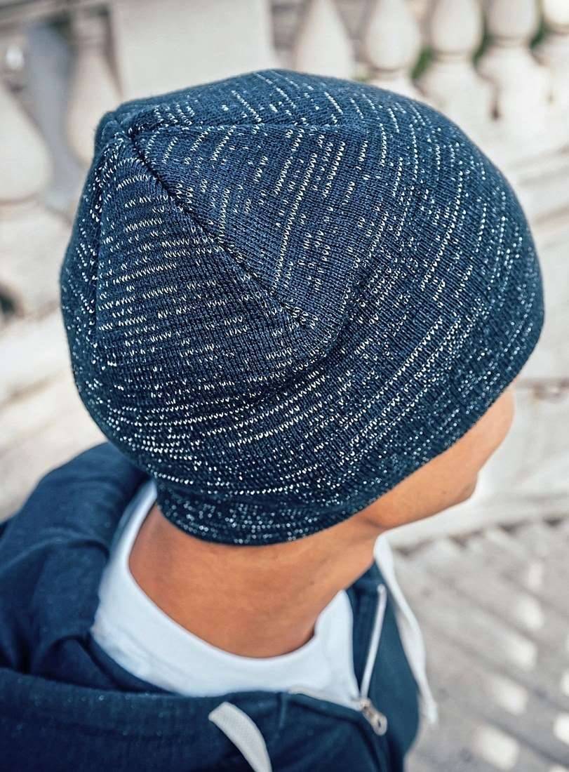 Czapka zimowa z odblaskową nitką, materiał z recyklingu