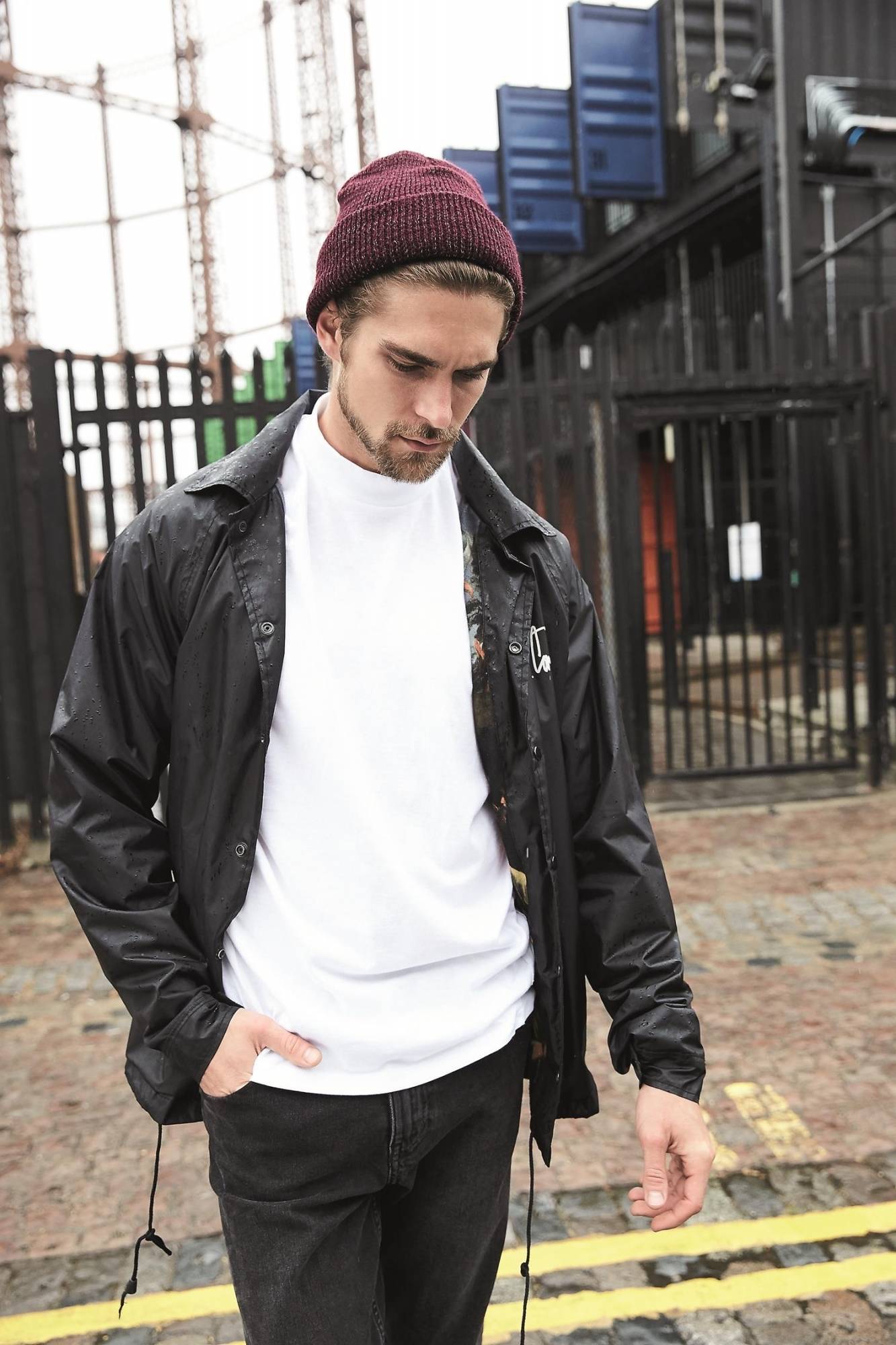 Czapka zimowa z odblaskowymi włóknami