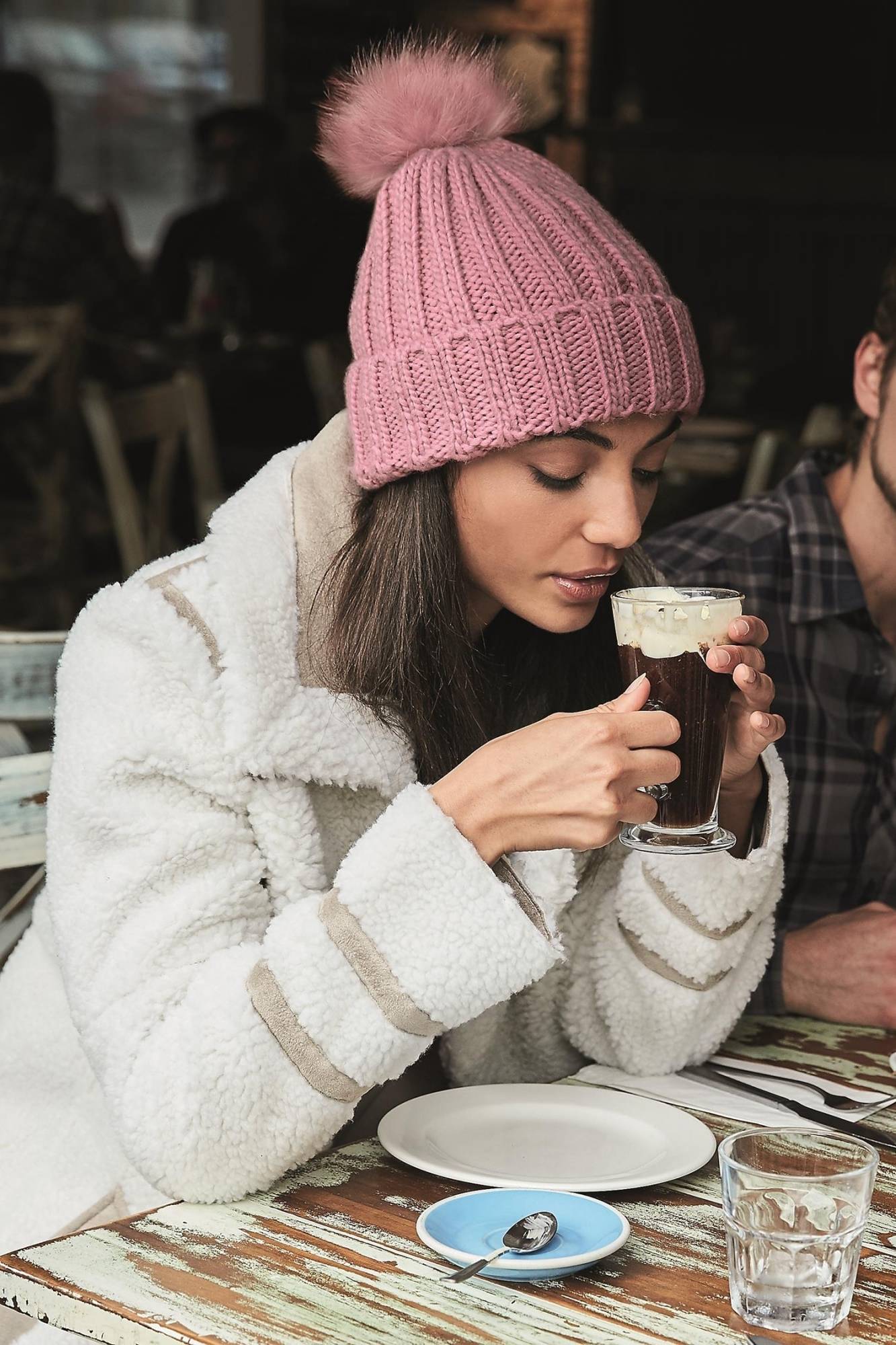 Czapka zimowa z odpinanym pomponem