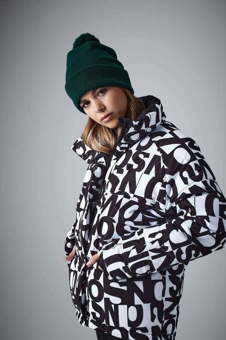 Czapka zimowa z pomponem, podszewka z polaru