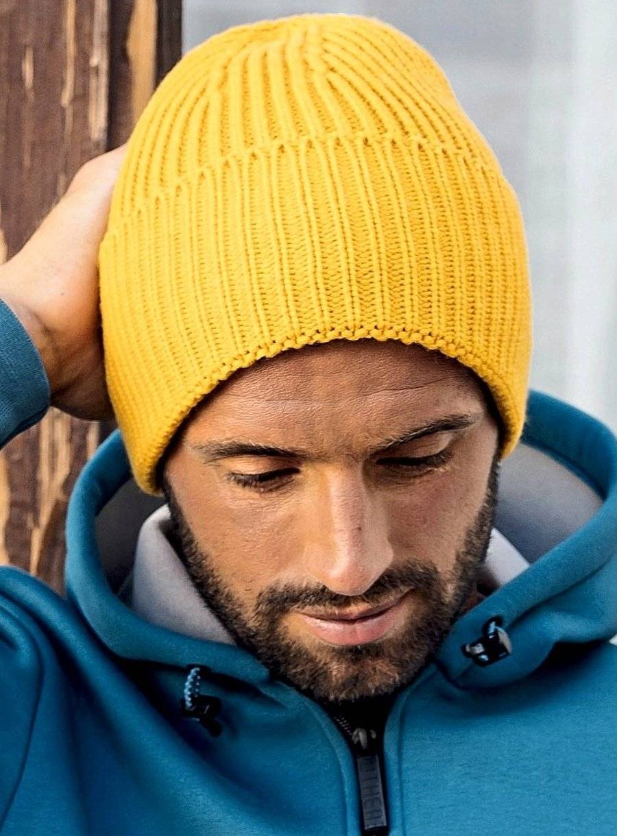 Czapka zimowa z wyrazistym splotem, jednowarstwowa