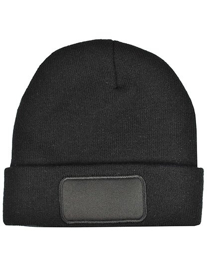 Czapka zimowa z wywinięciem posiadającym miejsce do wykonania nadruku