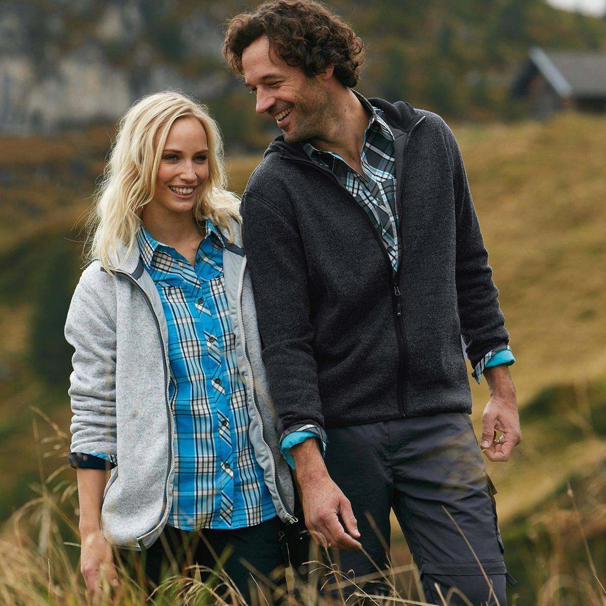 Damska bluza polarowa z kapturem Knitted