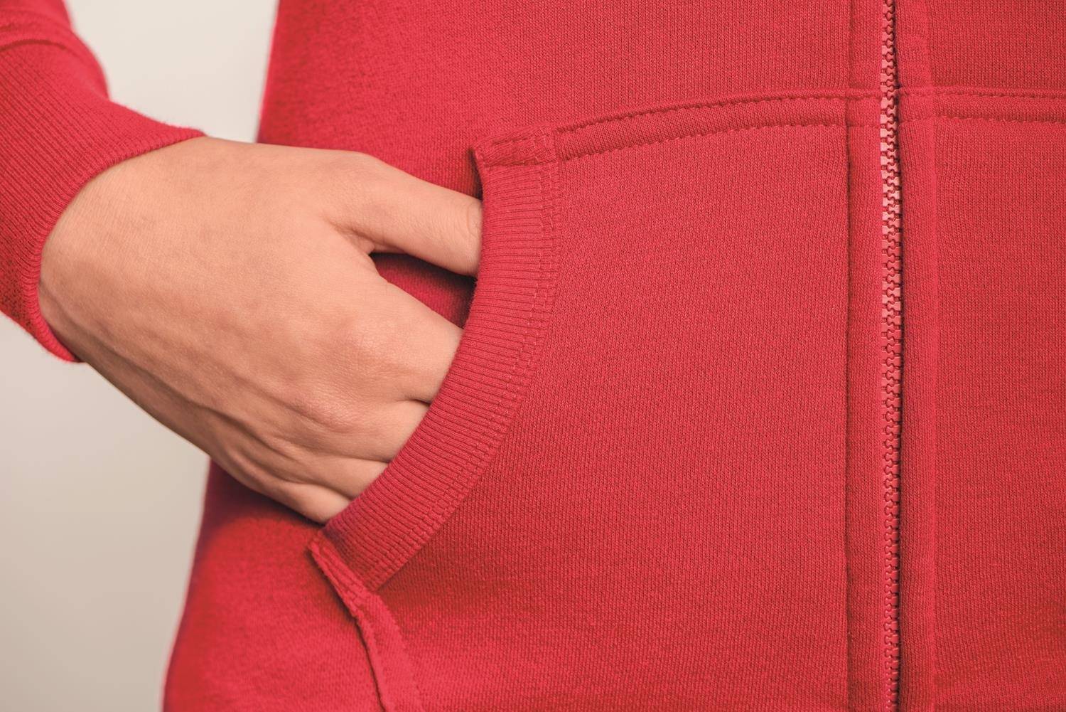 Damska bluza z kontrastowym wewnętrznym materiałem kaptura