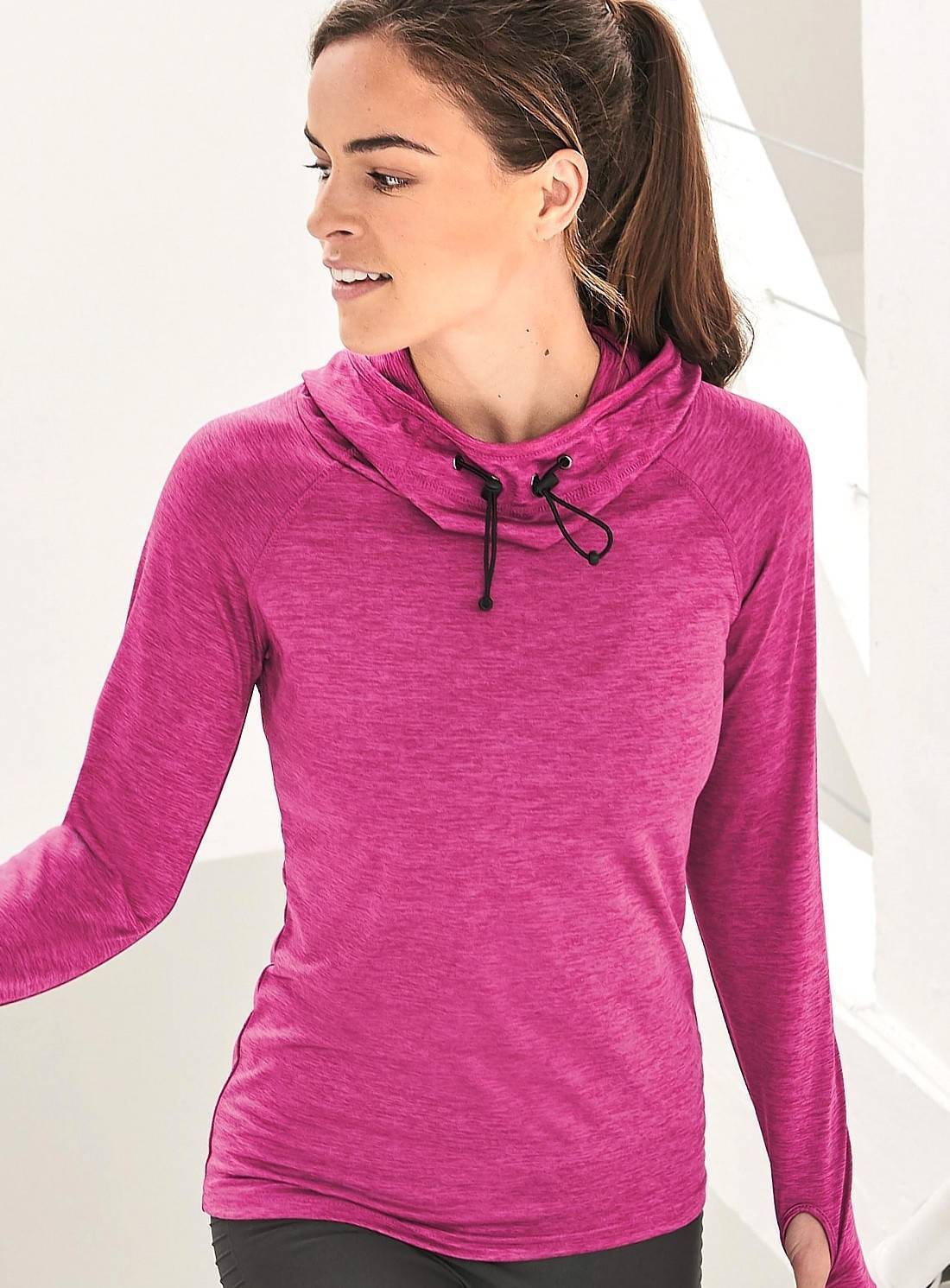 Damska bluza z odpinanym kapturem Cowl