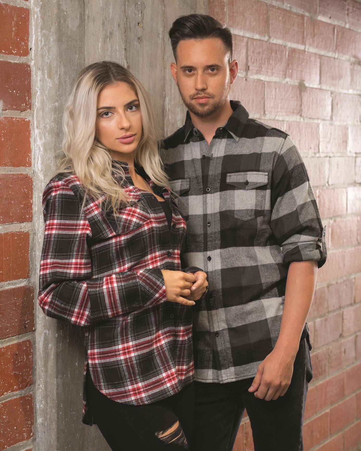 Damska koszula w kratę Plaid Flannel