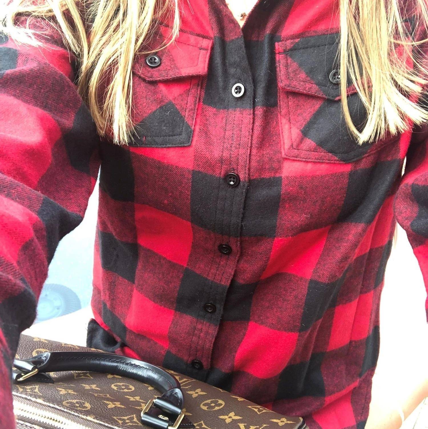 Damska koszula w kratę Plaid Flannel