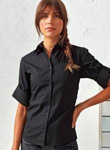 Damska koszula z krótkim rękawem Roll-Sleeve