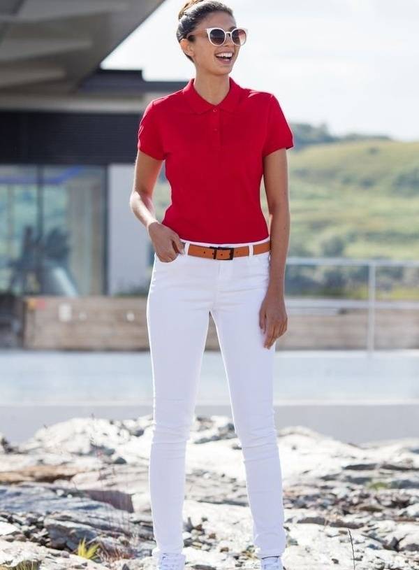 Damska koszulka polo Micro-Fine