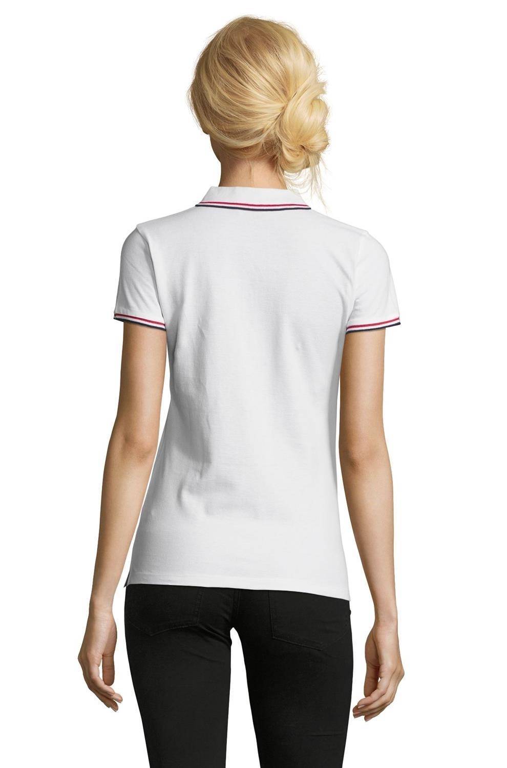 Damska koszulka polo Sol's z kontrastowymi paskami