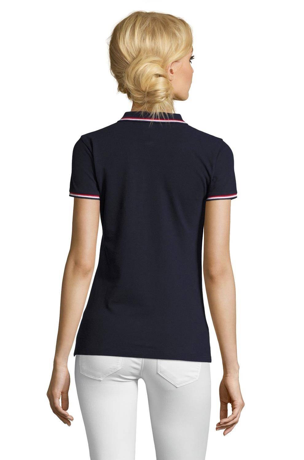 Damska koszulka polo Sol's z kontrastowymi paskami