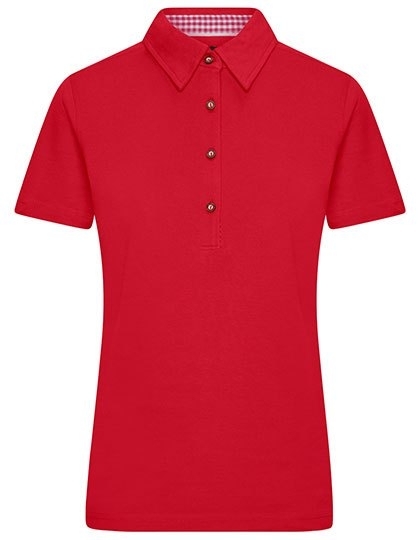 Damska koszulka polo z ozdobnym wykończeniem