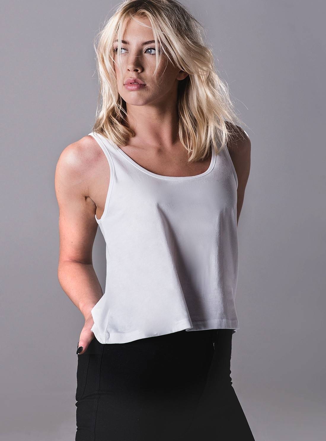 Damska koszulka z bawełny organicznej Crop Vest