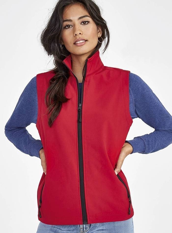 Damski bezrękawnik softshell z podszewką polarową