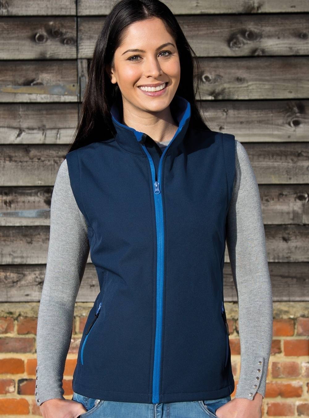 Damski bezrękawnik softshellowy Printable