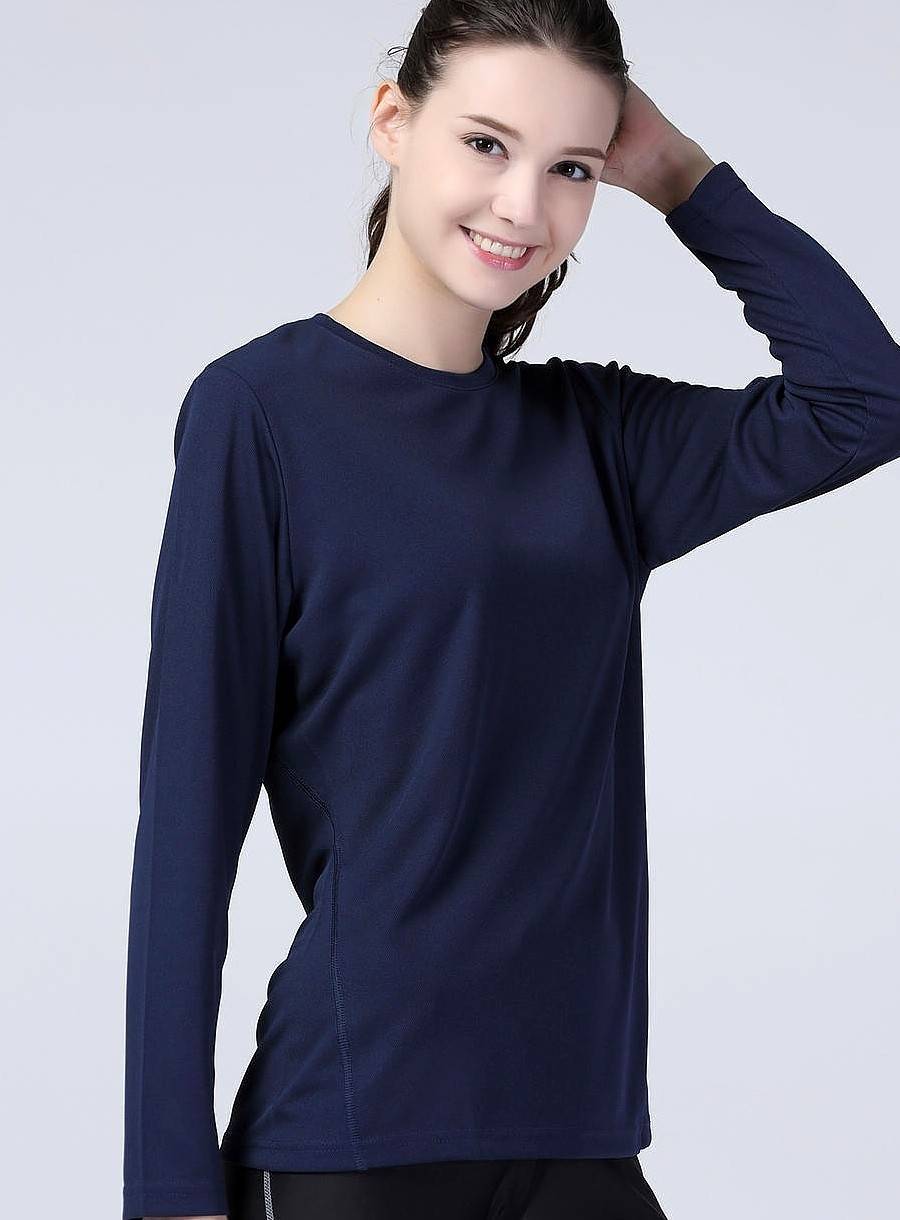 Damski sportowy t-shirt z długim rękawem Quick Dry