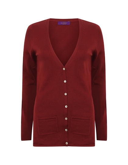 Damski sweter o długim kroju typu kardigan