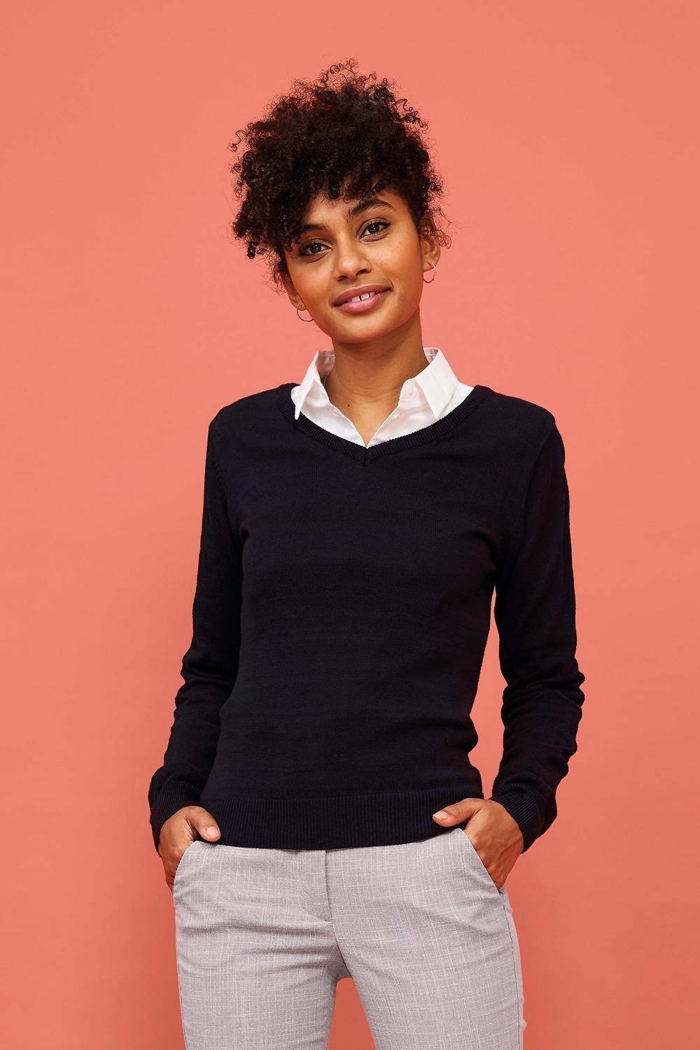 Damski sweter w szpic Galaxy