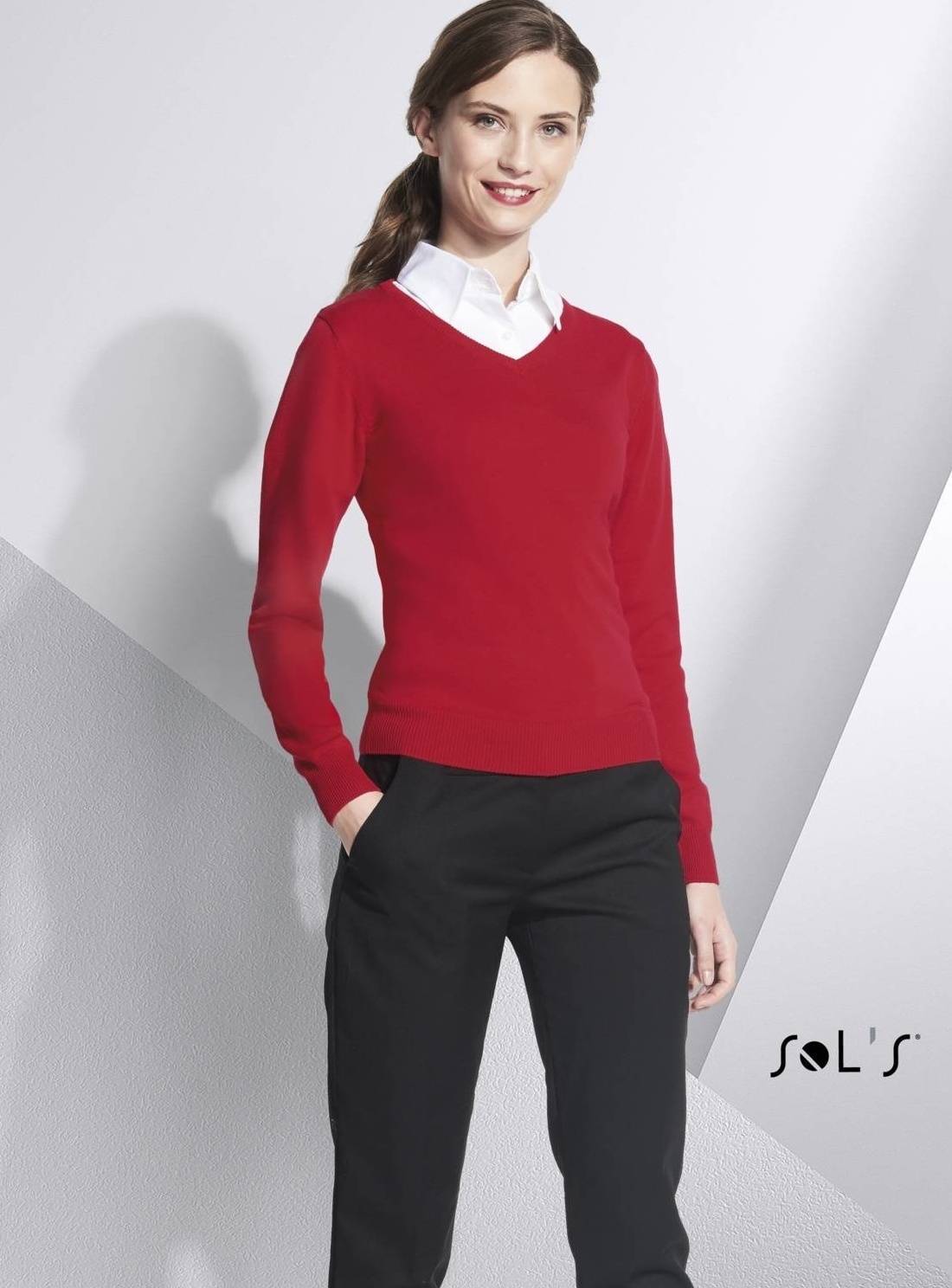 Damski sweter w szpic Galaxy