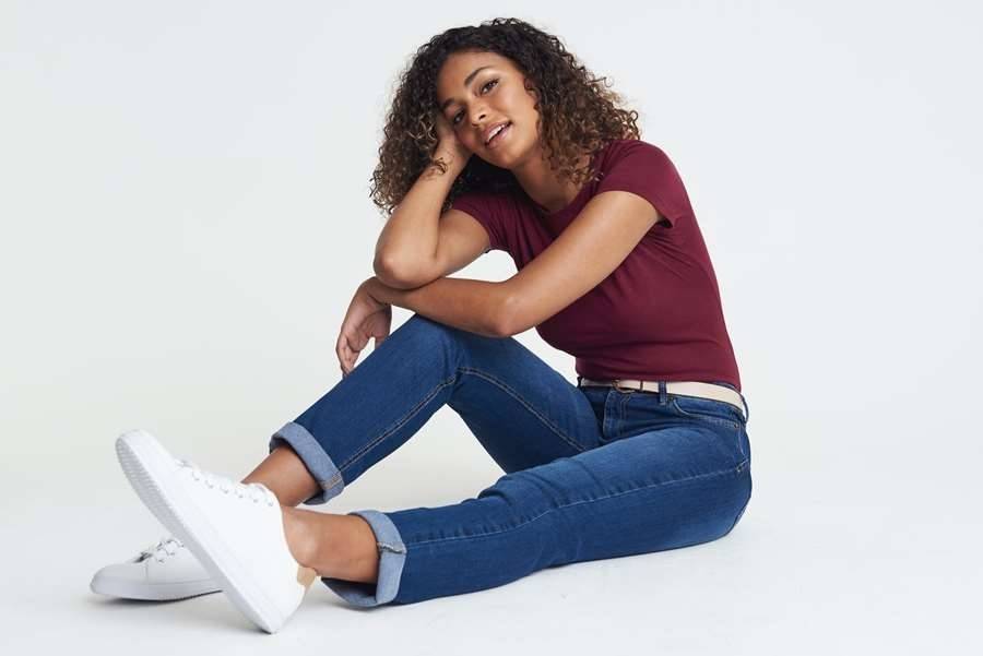 Damskie spodnie jeansowe Katy