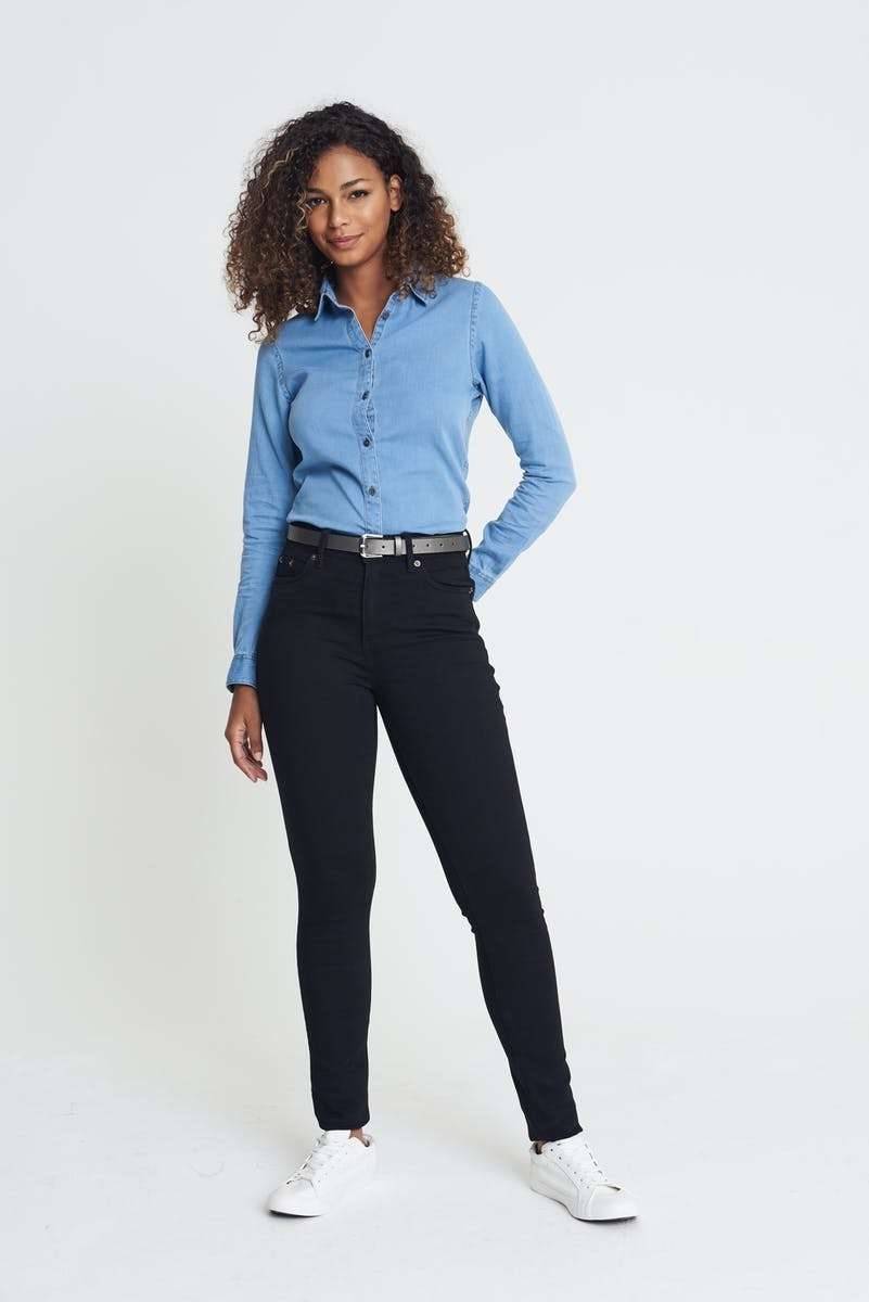 Damskie spodnie jeansowe Lara