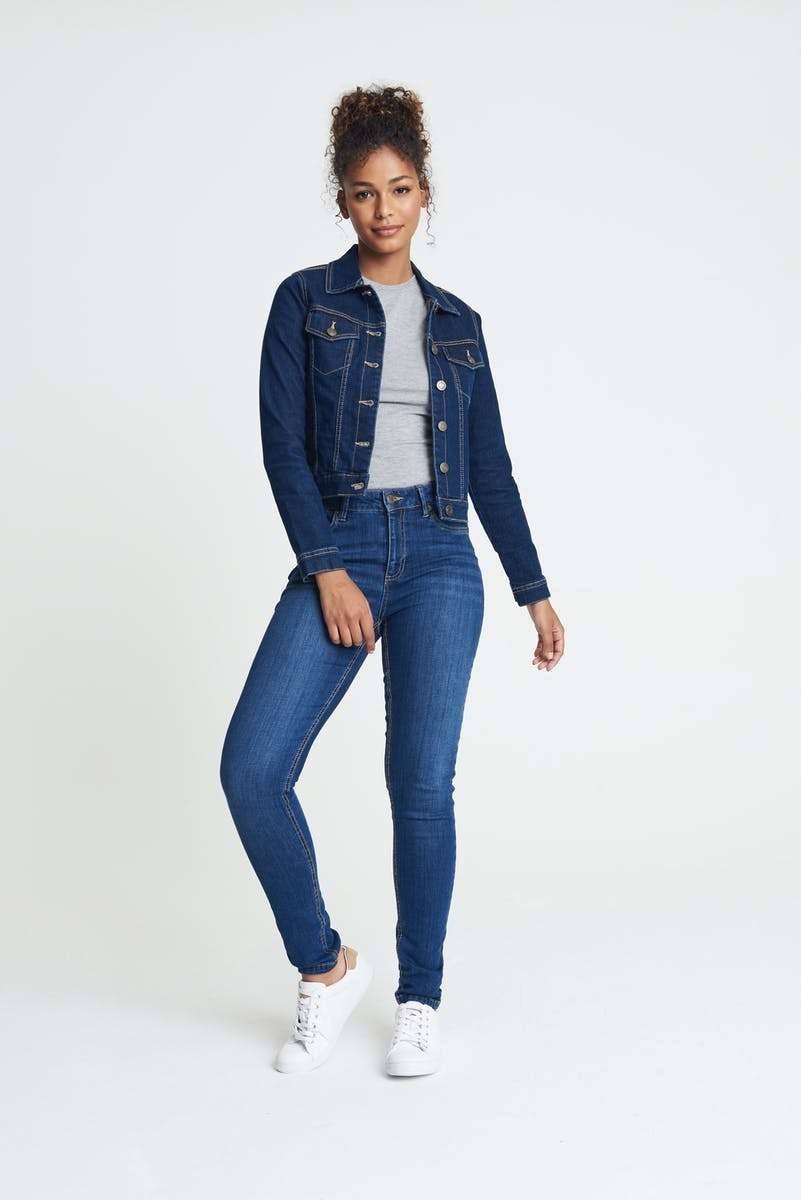 Damskie spodnie jeansowe Lara