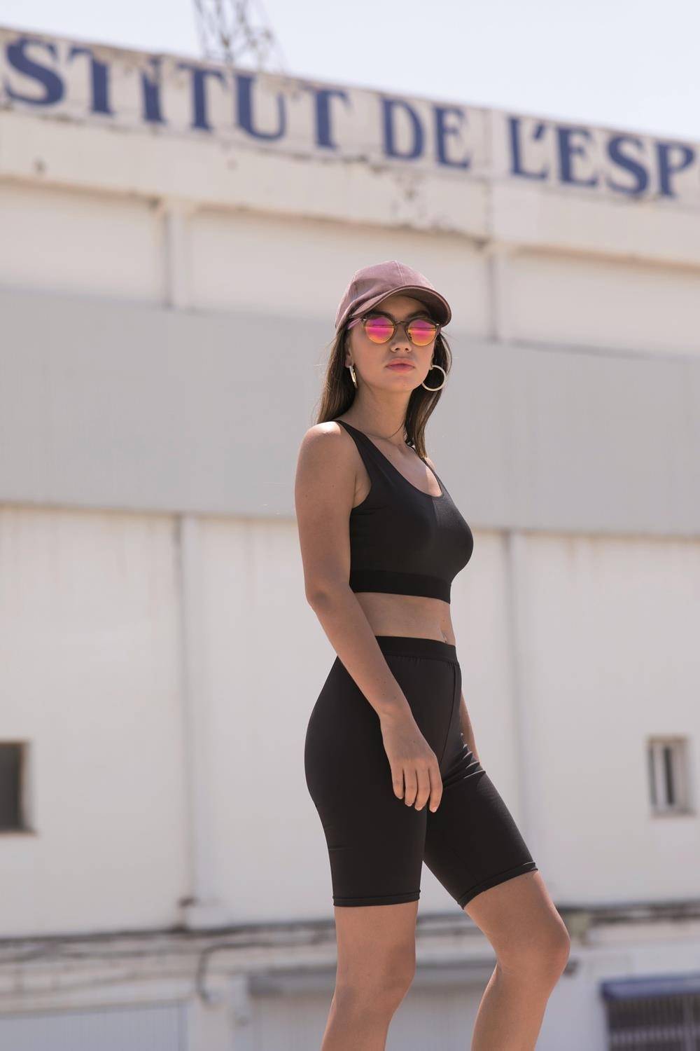 Damskie szorty sportowe SF z elastycznym pasem