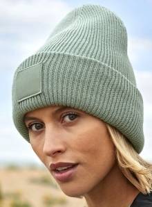 Deep Cuffed Tonal Patch Beanie
