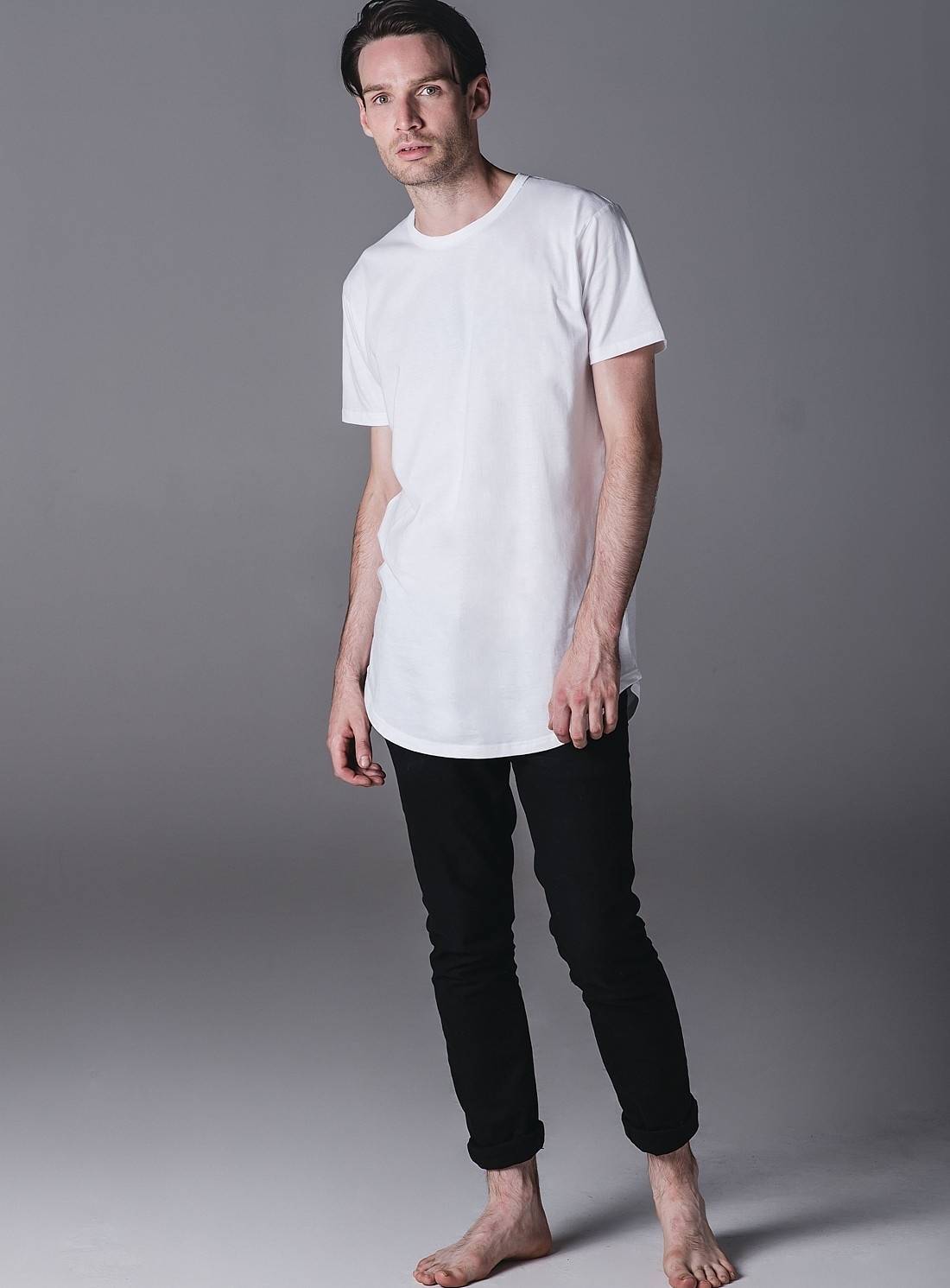 Długa męska koszulka z bawełny organicznej Mantis