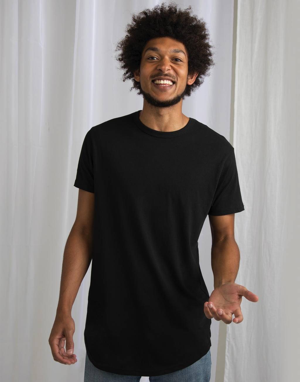 Długa męska koszulka z bawełny organicznej Mantis