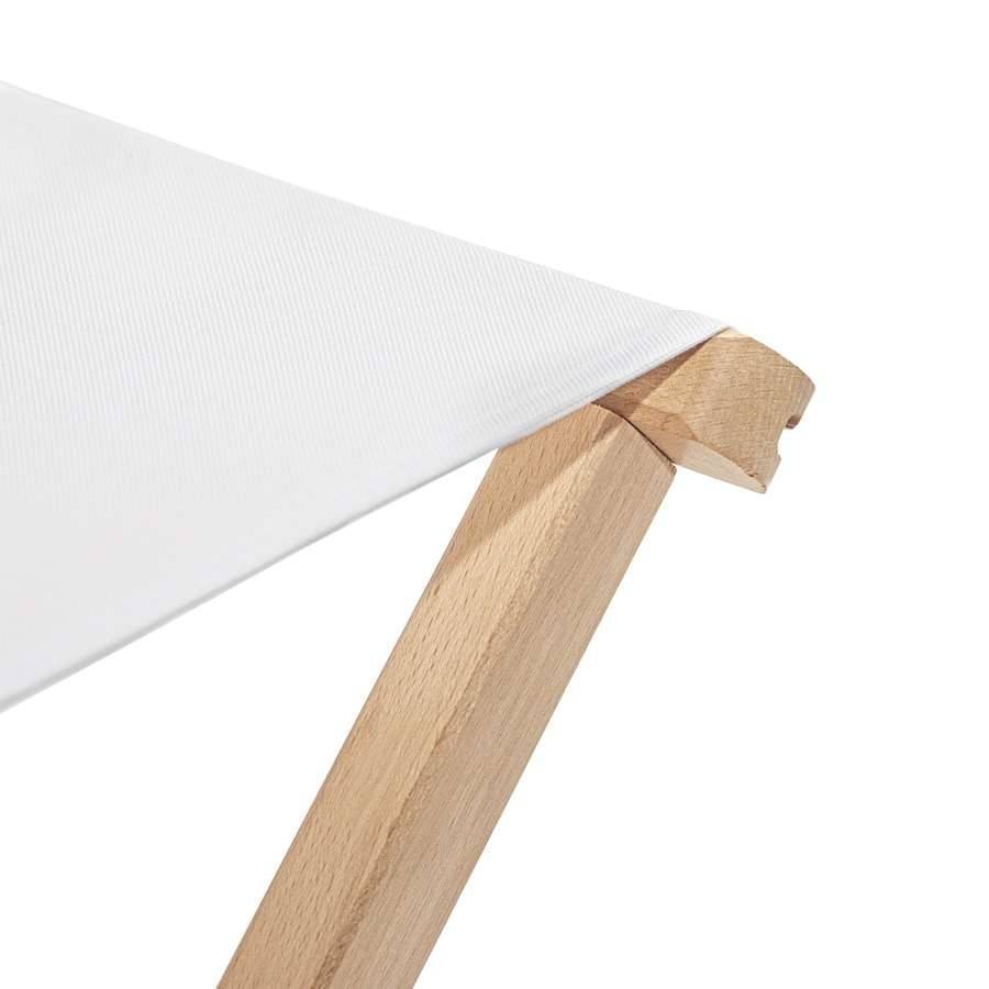 Drewniana konstrukcja składanego taboretu turystycznego