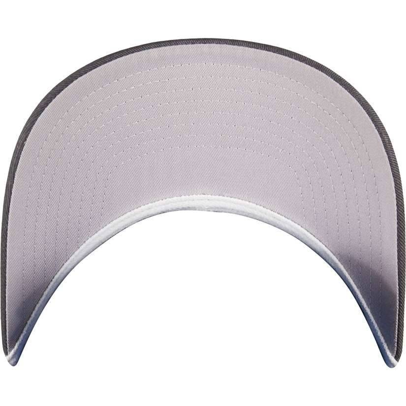 Dwukolorowa czapka z daszkiem, panele z siatki