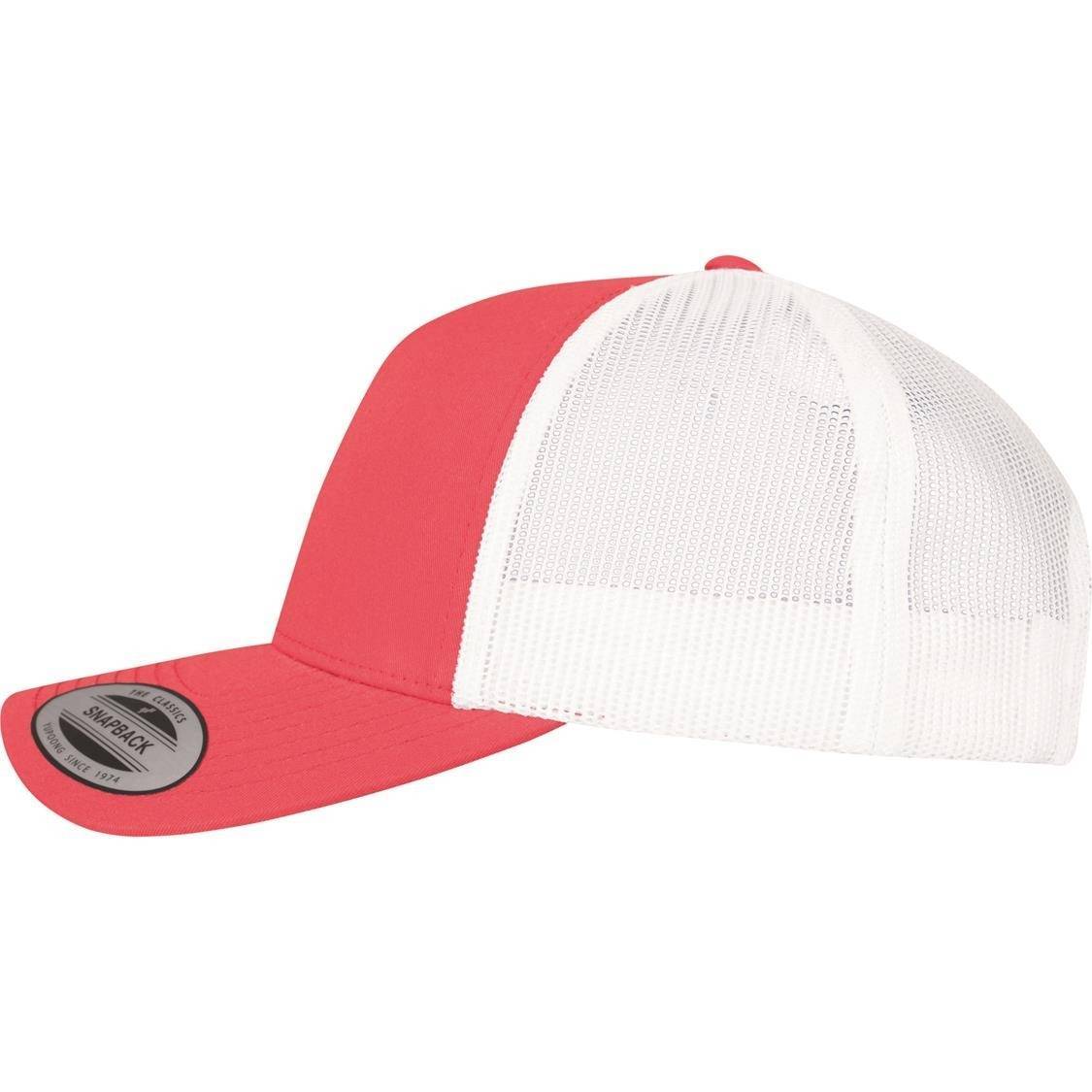 Dwukolorowa czapka z daszkiem zbudowana z pięciu paneli