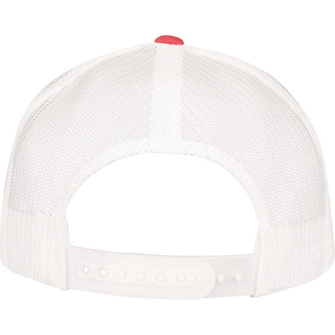 Dwukolorowa czapka z daszkiem zbudowana z pięciu paneli