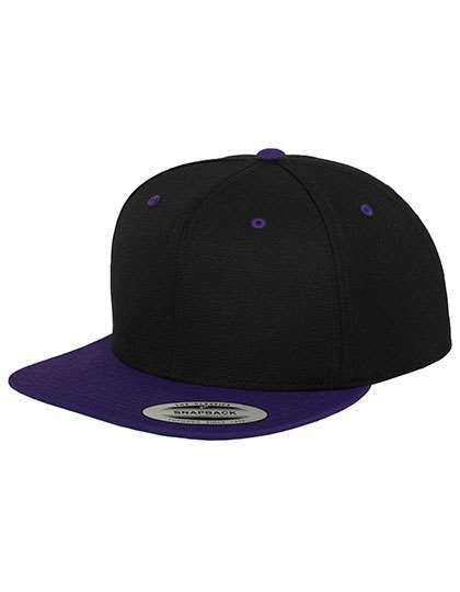 Dwukolorowa czapka z płaskim daszkiem Snapback