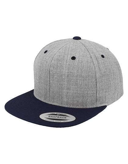 Dwukolorowa czapka z płaskim daszkiem Snapback