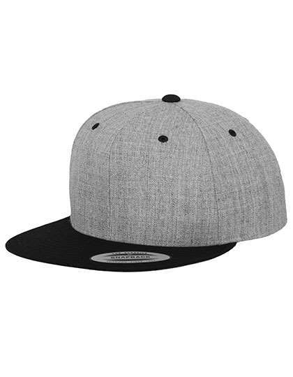 Dwukolorowa czapka z płaskim daszkiem Snapback