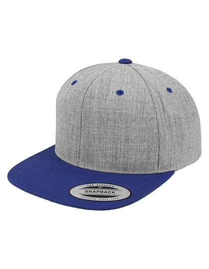 Dwukolorowa czapka z płaskim daszkiem Snapback