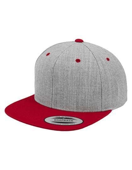 Dwukolorowa czapka z płaskim daszkiem Snapback