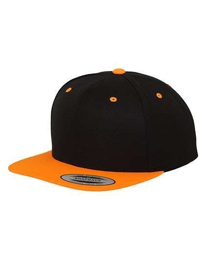 Dwukolorowa czapka z płaskim daszkiem Snapback